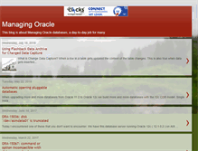 Tablet Screenshot of managingoracle.blogspot.com