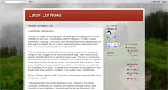 Desktop Screenshot of latestlolnews.blogspot.com