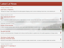 Tablet Screenshot of latestlolnews.blogspot.com