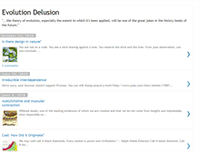 Tablet Screenshot of evolutiondelusion.blogspot.com