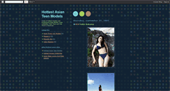 Desktop Screenshot of hottest-asian-teen-models.blogspot.com