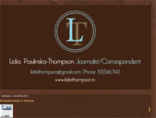 Tablet Screenshot of lidiathompson.blogspot.com