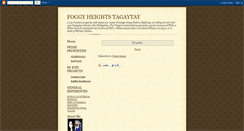 Desktop Screenshot of foggyheightstagaytay.blogspot.com