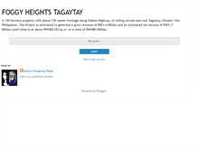 Tablet Screenshot of foggyheightstagaytay.blogspot.com