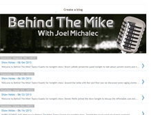 Tablet Screenshot of behindthemike.blogspot.com