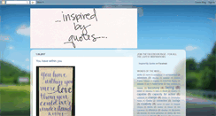 Desktop Screenshot of inspired-by-quotes.blogspot.com