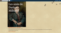 Desktop Screenshot of lesamisdedariusmilhaud.blogspot.com