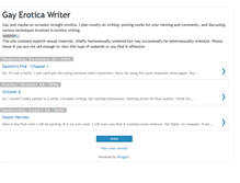 Tablet Screenshot of gayeroticawriter.blogspot.com
