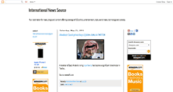 Desktop Screenshot of internationalnewssource.blogspot.com