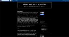 Desktop Screenshot of breadandloveministry.blogspot.com