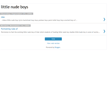 Tablet Screenshot of little-nude-boys3383.blogspot.com