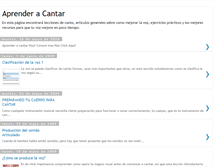 Tablet Screenshot of cursoaprenderacantar.blogspot.com