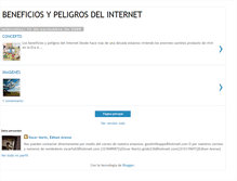 Tablet Screenshot of beneficiosypeligrosdelinternet.blogspot.com