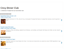 Tablet Screenshot of cincydinnerclub.blogspot.com
