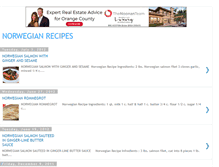 Tablet Screenshot of norwegianrecipes.blogspot.com