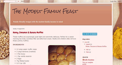 Desktop Screenshot of modestfamilyfeast.blogspot.com