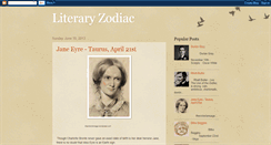 Desktop Screenshot of literaryzodiac.blogspot.com