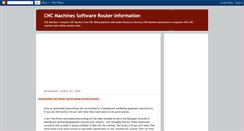 Desktop Screenshot of cncmachinesinfo.blogspot.com