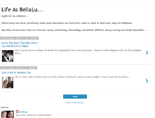 Tablet Screenshot of lifeasbellalu.blogspot.com