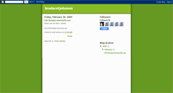 Desktop Screenshot of bradscotjohnson.blogspot.com