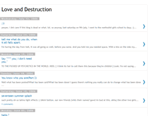 Tablet Screenshot of l0veanddestruction.blogspot.com