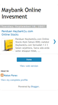 Mobile Screenshot of maybankonlineinvesment.blogspot.com