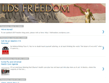 Tablet Screenshot of ldsfreedom.blogspot.com