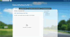 Desktop Screenshot of gesundheitsschuhe.blogspot.com