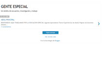 Tablet Screenshot of genteespecial.blogspot.com