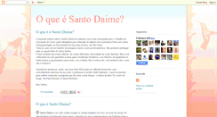 Desktop Screenshot of oqueesantodaime.blogspot.com