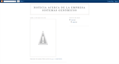 Desktop Screenshot of genomicos-2.blogspot.com