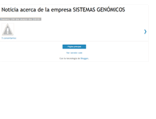 Tablet Screenshot of genomicos-2.blogspot.com