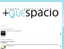 Tablet Screenshot of masquespacio.blogspot.com