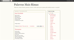 Desktop Screenshot of palavrasmaisrimas.blogspot.com