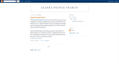 Desktop Screenshot of alaska-people-search.blogspot.com