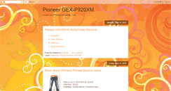 Desktop Screenshot of pioneer-gex-p920xm-store.blogspot.com