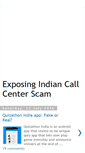 Mobile Screenshot of indiancallcenterscam.blogspot.com