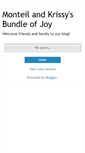 Mobile Screenshot of monteilandkrissysbundleofjoy.blogspot.com