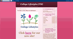 Desktop Screenshot of collegelifestyles.blogspot.com