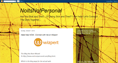 Desktop Screenshot of noitsnotpersonal.blogspot.com