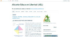 Desktop Screenshot of alicanteeducaenlibertad.blogspot.com