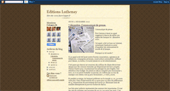 Desktop Screenshot of editionsluthenay.blogspot.com