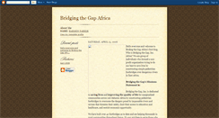 Desktop Screenshot of bridgingthegapafrica.blogspot.com