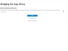 Tablet Screenshot of bridgingthegapafrica.blogspot.com