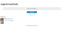Tablet Screenshot of organicmuslimah.blogspot.com