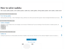 Tablet Screenshot of howto-solve-sudoku.blogspot.com