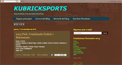 Desktop Screenshot of kubricksports.blogspot.com