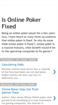 Mobile Screenshot of isonlinepokerfixed.blogspot.com