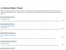 Tablet Screenshot of isonlinepokerfixed.blogspot.com