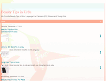 Tablet Screenshot of beautytipsinurdu-pk.blogspot.com